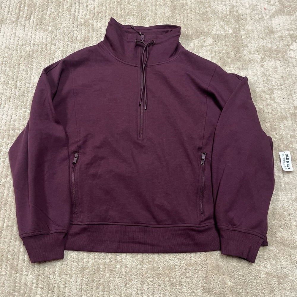Old Navy Dynamic Fleece Half-Zip Sweatshirt size 2x in the color plum